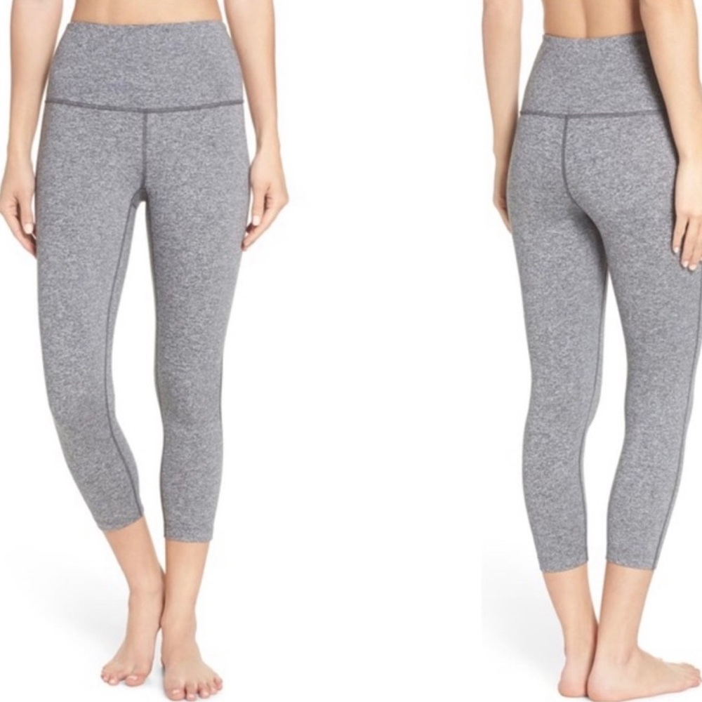 Zella Gray Cropped Leggings NWOT - Picture 1 of 6